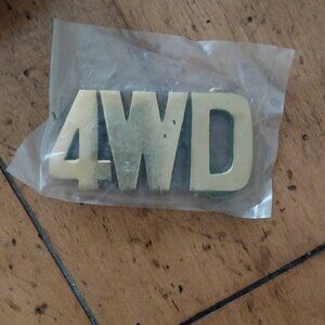 Brass 4wd Mens Women Large Heavy Bold Country Truckers Belt Buckle